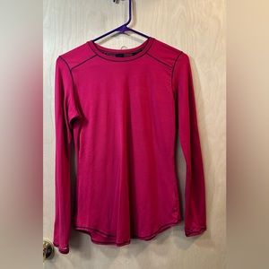 Climate Right by Cuddl Duds, thermal top, shirt, blouse, warm, magenta, size S